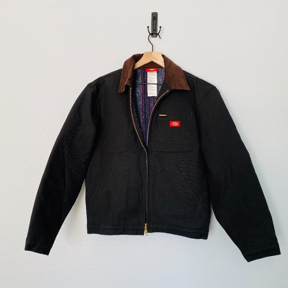 dickies men's rigid duck blanket lined jacket